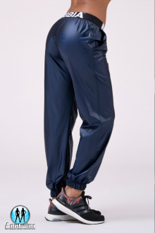 Штаны "Sports Drop Crotch pants N529 blue"